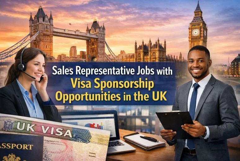Sales Representative Jobs with Visa Sponsorship Opportunities in the UK